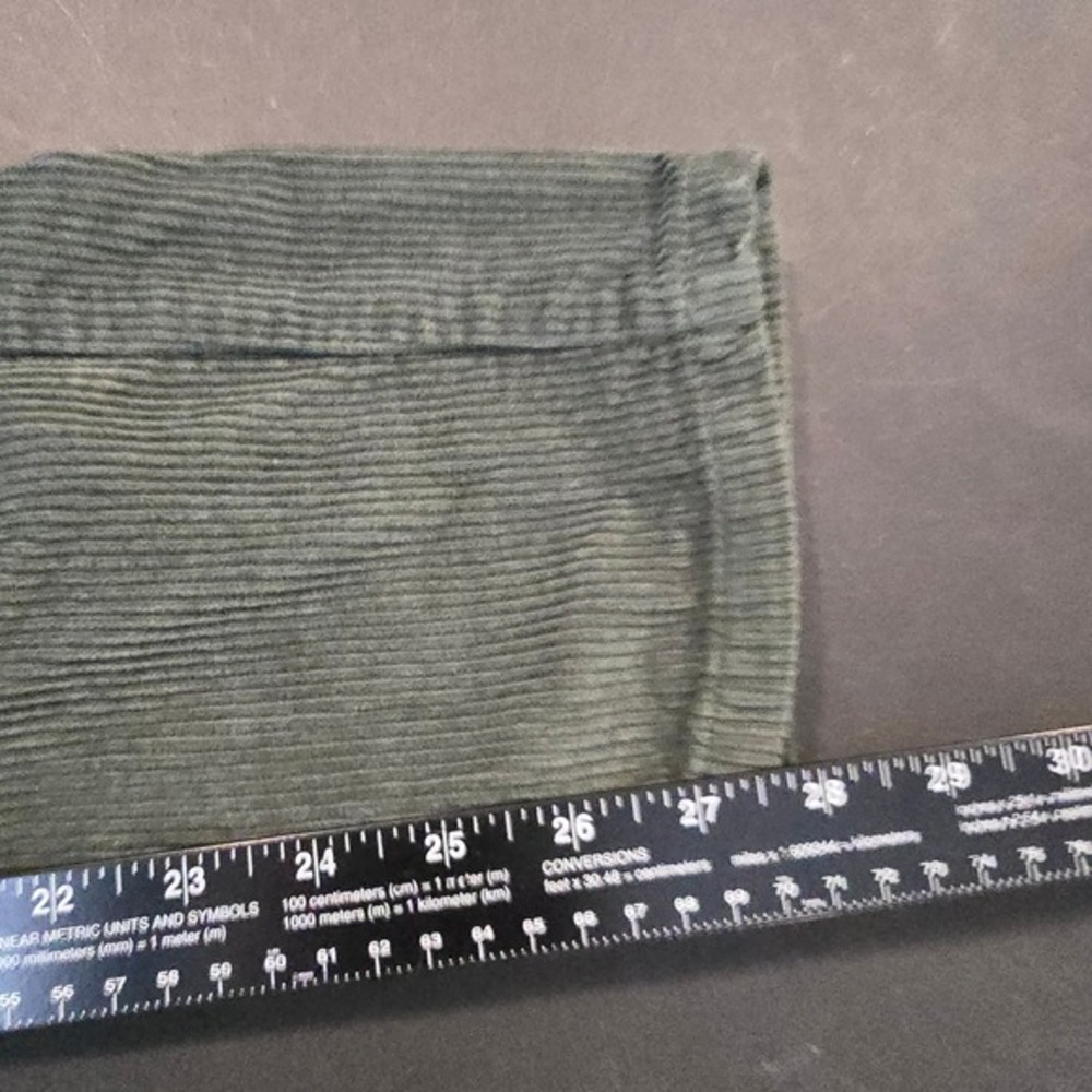 BDG Urban Outfitters Dark Green Corduroy Mom High-Rise Tapered‎ Pants Size 25 - Picture 10 of 11